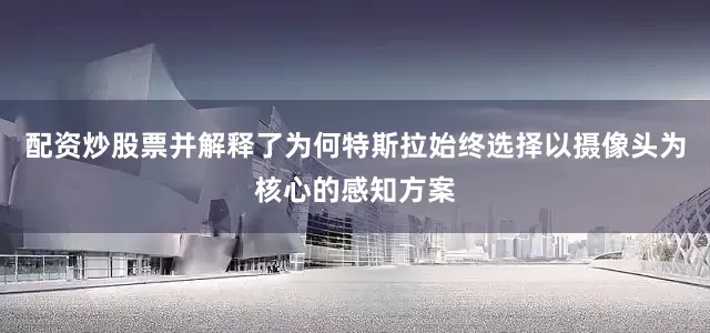 配资炒股票并解释了为何特斯拉始终选择以摄像头为核心的感知方案